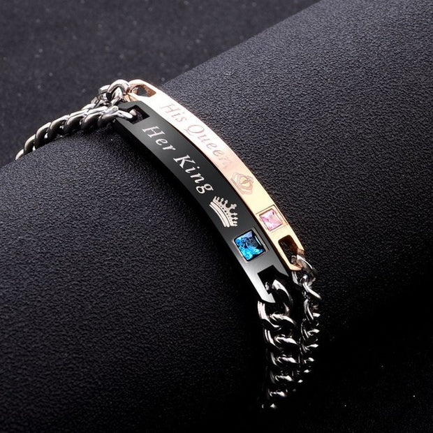 Women Silver Color Rose Gold Bracelet for Female Crystal Heart Charm Bracelet Women Bridal Wedding Fine Jewelry Gift