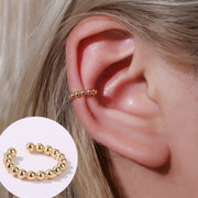 ZYZQ 1PC Punk Gold Metal Ear Cuff Ear Clip for Women No Pierced C Shape Geometric Small Earcuff Ear Wrap Earcuff Clips Jewelry