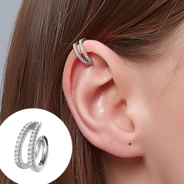 ZYZQ 1PC Punk Gold Metal Ear Cuff Ear Clip for Women No Pierced C Shape Geometric Small Earcuff Ear Wrap Earcuff Clips Jewelry