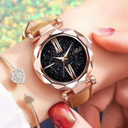 Women Watch Rhinestone Romantic Starry Sky WristWatch Fashion Ladies Leather Watch Clock for Women Relogio Feminino Montre Femme