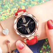 Women Watch Rhinestone Romantic Starry Sky WristWatch Fashion Ladies Leather Watch Clock for Women Relogio Feminino Montre Femme