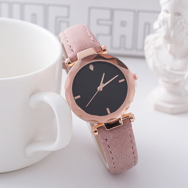 Women Watch Rhinestone Romantic Starry Sky WristWatch Fashion Ladies Leather Watch Clock for Women Relogio Feminino Montre Femme