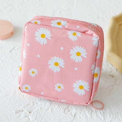 Small Cosmetic Bag Girl Lipstick Bag Women Make Up Organizer Bag Beautician Makeup Pouch Sanitary Pads Bags Toiletry Beauty Case